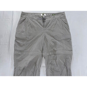 REI Ultra Lightweight Relaxed Fit Convertible Hiking Pants. Gray, Women's 14P.